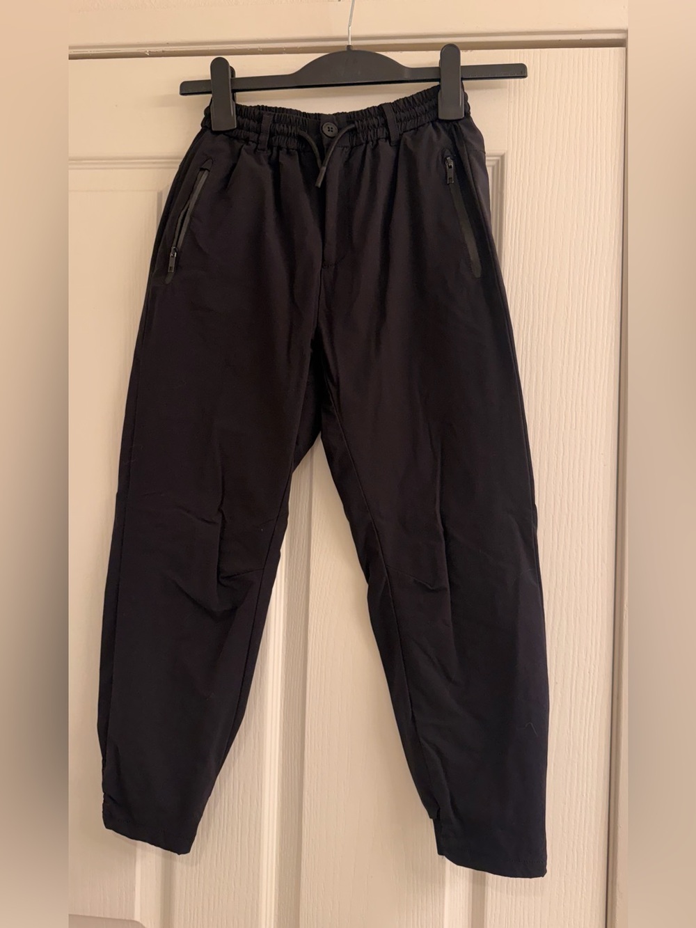 Zara Black Slim Jogger Pants with Zip Pockets
